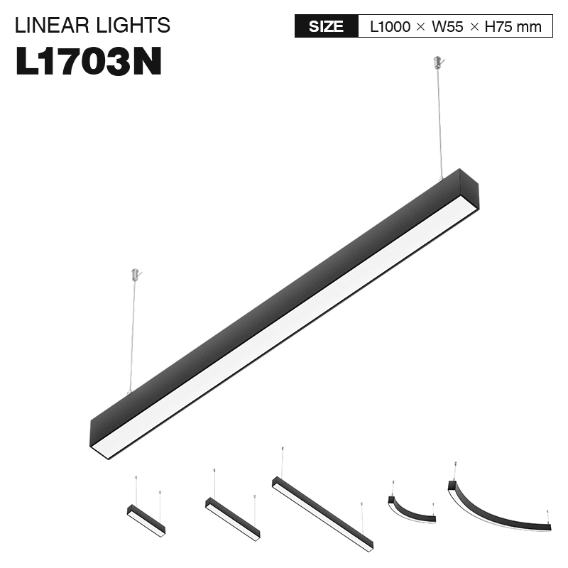 L1703N –30W 4000K 110˚N/B Ra80 Black– Linear Light-Linear Lights-SLL001-A-01