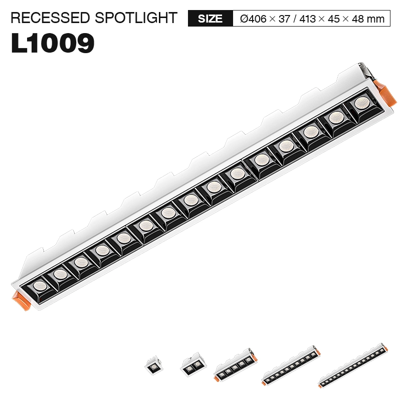 L1009– 15W 3000K 36˚N/B Ra80 ವೈಟ್– ಸ್ಪಾಟ್‌ಲೈಟ್‌ಗಳು-ಲೀನಿಯರ್ ಲೈಟ್‌ಗಳು--01