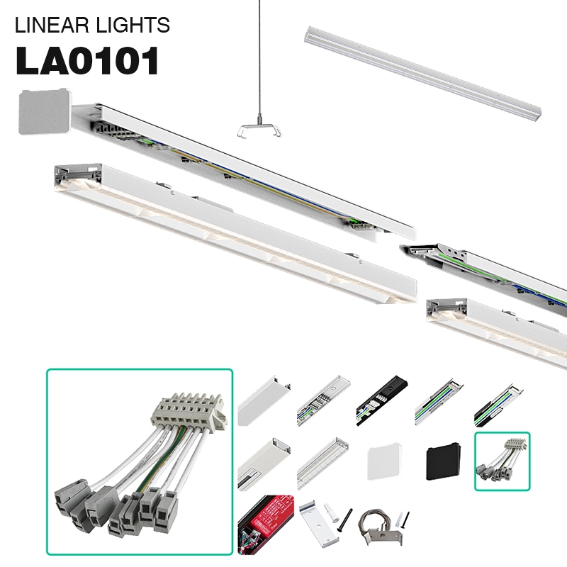 MLL002-A Alimentatore bianco a 5 fili per luci lineari-KOSOOM-Accessori--01