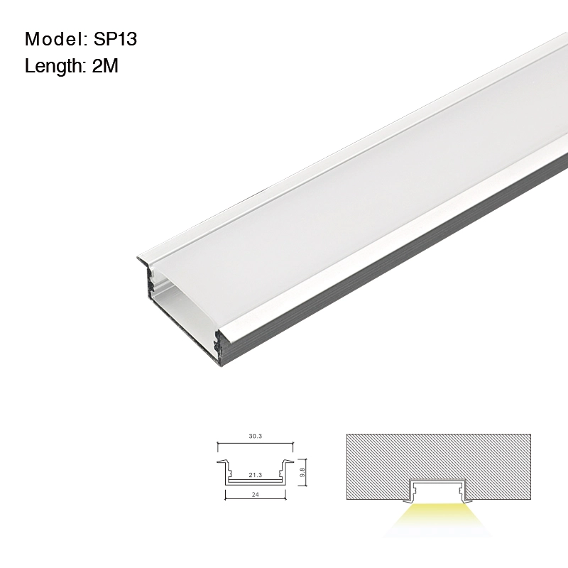 LED Aluminum Channel L2000×30.3×9.8mm - SP13-LED Aluminum Channel--01