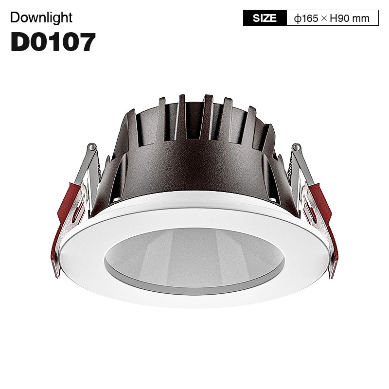 D0107 - 24W 3000K 70°N/B Ra90 Putih - Lampu Sorot Tersembunyi-Lampu Downlight LED 24W-CDL001-E-01