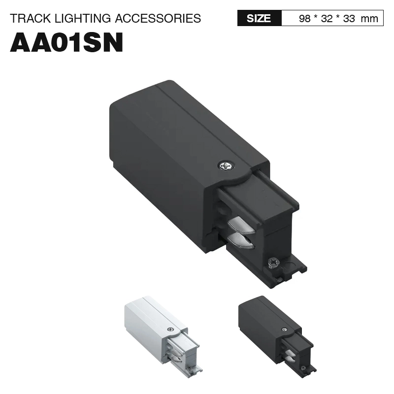 Connecteur d'alimentation carré à quatre fils Gauche Noir TRA001-AA01SN Kosoom-Accessoires--01