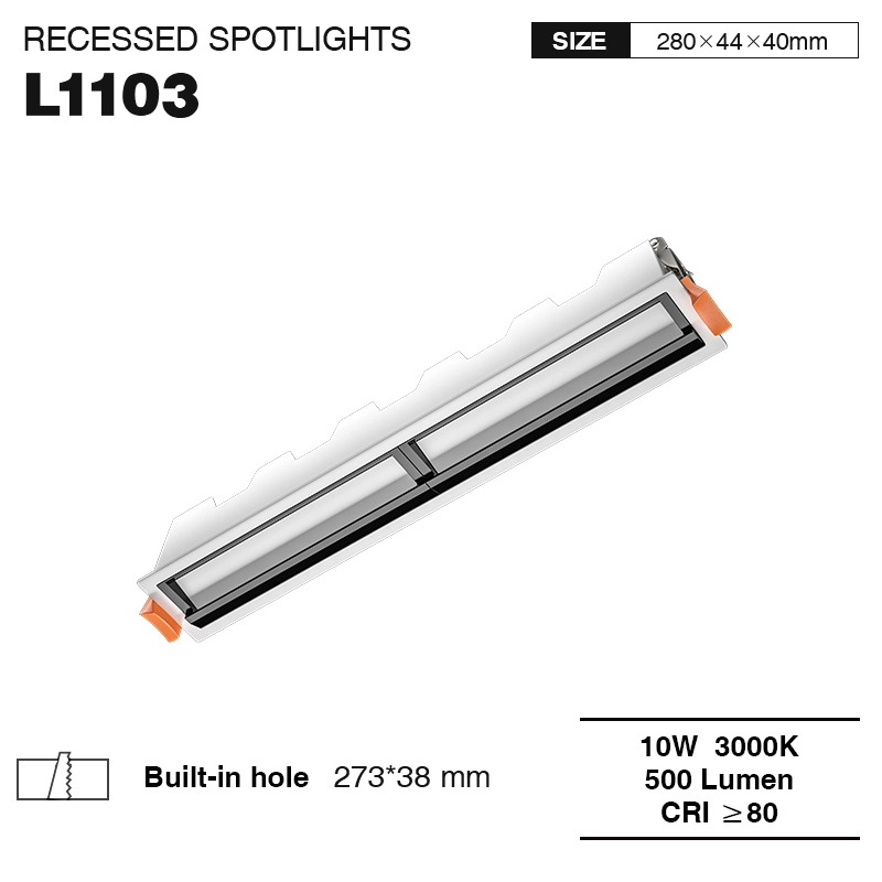 L1103– 10W 3000K 20˚N/B Ra80 सेतो– स्पटलाइट-लिनियर रिटेल लाइटिङ--01
