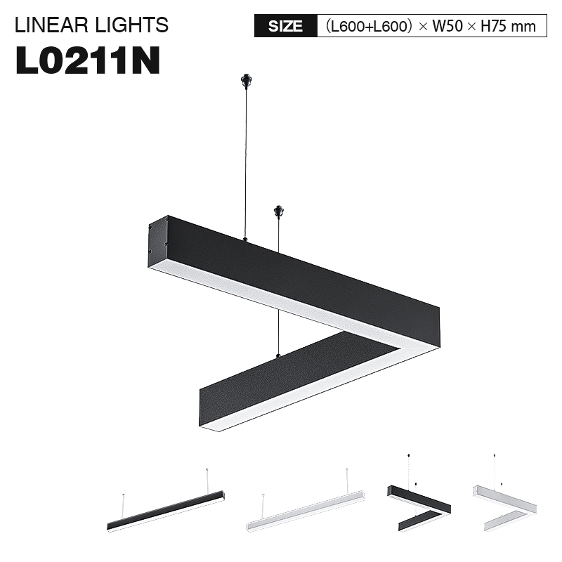L0211N–40W 4000K 110˚N/B Ra80 Black– Linear Lights-Modern Linear Lighting-SLL003-A-01