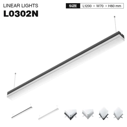 L0302N –40W 4000K 120˚N/B Ra80 Hitam– Pencahayaan Linier LED-Lampu Linier LED 40w--01