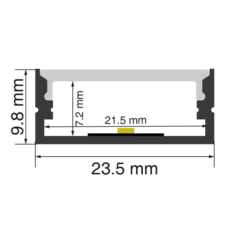 LED Profile L2000×23.5×9.8mm - SP12-Accessories--SP12
