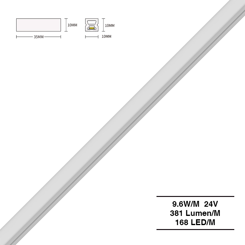Neon Strip Lights 3000K Ra90 IP65 9.6W/m 168LED/M L50000*W10*H10mm-3000k LED Strip Light--S0801
