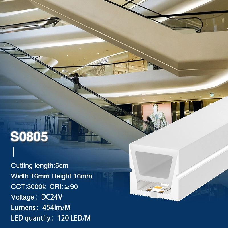 Neon Light Strip 3000K Ra90 IP65 9.6W/m 120LED/M L50000*W16*H16mm-Supermarket Lighting --S0805